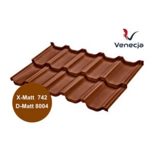 Модульная металлочерепица Venecja Budmat